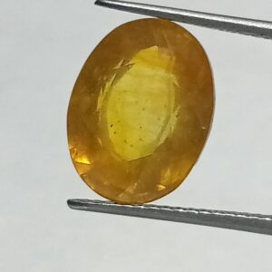 Mantrit (Energized) Yellow Sapphire (Pukhraj) 5.45 Carat Certified - Image 3