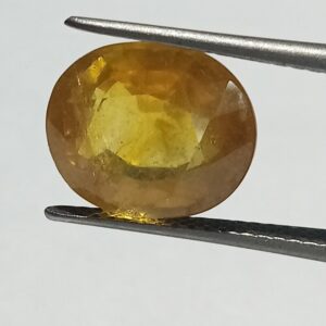 Mantrit (Energized) Yellow Sapphire (Pukhraj) 7.30 Carat Certified - Image 3