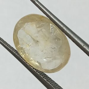 Mantrit (Energized) Yellow Sapphire (Pukhraj) 6.60 Carat Certified - Image 2