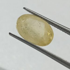 Mantrit (Energized) Yellow Sapphire (Pukhraj) 5.80 Carat Certified - Image 2