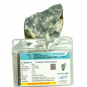 Mantrit (Energized) Natural Black Apophyllite Geode Stand Raw Stone - Image 3