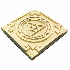 Mantrit (Energized) Original Shriparni Wooden Kanakdhara Yantra Plate - Image 2