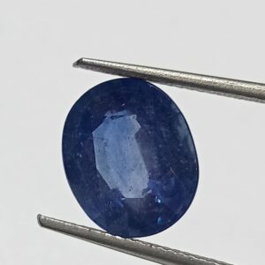 (Energized) Blue Sapphire (Neelam Stone) Lab-Certified 6.47 Carat - Image 2