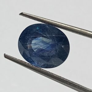 (Energized) Blue Sapphire (Neelam Stone) Lab-Certified 6.75 Carat - Image 1