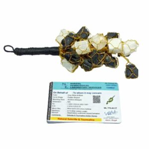 Mantrit (Energized) Nazar battu (Black Tourmaline + Selenite) Hanger With Lab Certified - Image 5