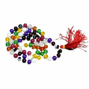 Original Navratna Hakik Mala With Lab Certified - Image 5