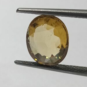 Mantrit (Energized) Yellow Zircon Transparent Stone & Lab Certified 5.91 Carat - Image 2