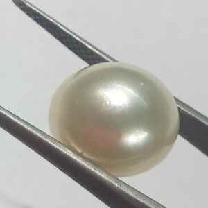 Mantrit (Energized) Authentic South Sea Pearl (Moti) Stone 11.21 Carat & Certified - Image 1