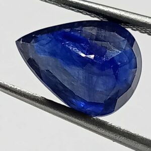 Mantrit (Energized) Blue Sapphire Pear Shape (Neelam Stone) Lab-Certified 4.80 Carat - Image 3