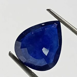 Mantrit (Energized) Blue Sapphire Pear Shape (Neelam Stone) Lab-Certified 4.80 Carat - Image 2