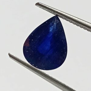 Mantrit (Energized) Blue Sapphire Pear Shape (Neelam Stone) Lab-Certified 4.00 Carat - Image 2
