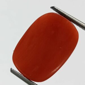 Mantrit (Energized) Authentic Original Red Coral Stone With Lab-Certified 10.16 Carat - Image 3
