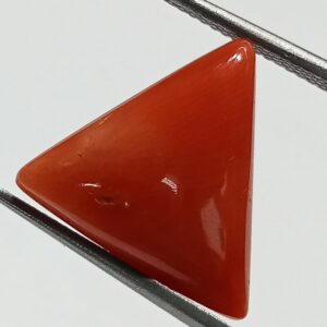 Mantrit (Energized) Triangle Red Coral/ Moonga Stone- 10.00 Carat - Image 2