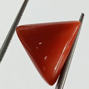 Mantrit (Energized) Triangle Red Coral/ Moonga Stone-  9.25 Carat - Image 1
