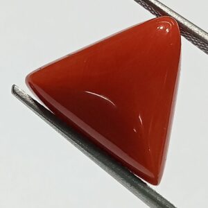 Mantrit (Energized) Triangle Red Coral/ Moonga Stone-14.25 Carat - Image 2