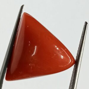 Mantrit (Energized) Triangle Red Coral/ Moonga Stone-16.25 Carat - Image 2