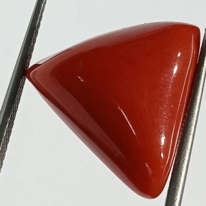Mantrit (Energized) Triangle Red Coral/ Moonga Stone-14.25 Carat - Image 2