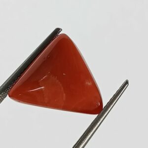 Mantrit (Energized) Triangle Red Coral/ Moonga Stone-8.84 Carat - Image 2