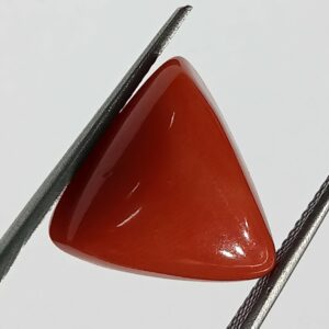 Mantrit (Energized) Triangle Red Coral/ Moonga Stone-13.10 Carat - Image 2