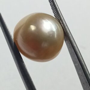Mantrit (Energized) Natural Yellow (Golden) Pearl (Moti) Stone - 10.83 Carat - Image 2