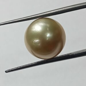 Mantrit (Energized) Natural Yellow (Golden) Pearl (Moti) Stone - 11.82 Carat - Image 2