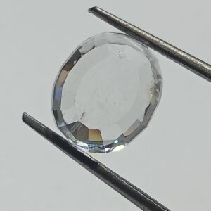 Mantrit (Energized) White Zircon Transparent Stone & Lab Certified 9.12 Carat - Image 2