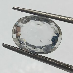 Mantrit (Energized) White Zircon Transparent Stone & Lab Certified 5.97 Carat - Image 2