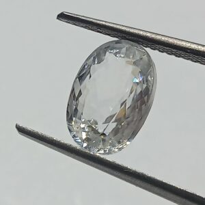 Mantrit (Energized) White Zircon Transparent Stone & Lab Certified 5.58 Carat - Image 3