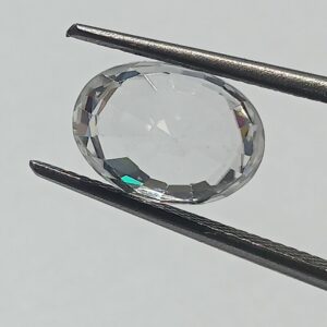 Mantrit (Energized) White Zircon Transparent Stone & Lab Certified 5.54 Carat - Image 3