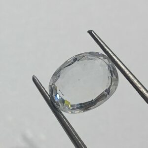 Mantrit (Energized) White Zircon Transparent Stone & Lab Certified 6.25 Carat - Image 2