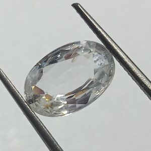 Mantrit (Energized) White Zircon Transparent Stone & Lab Certified 6.12 Carat - Image 2
