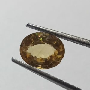 Mantrit (Energized) Yellow Zircon Transparent Stone & Lab Certified 7.30 Carat - Image 3
