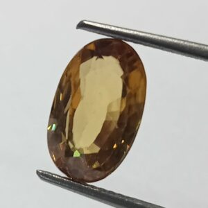 Mantrit (Energized) Yellow Zircon Transparent Stone & Lab Certified 5.68 Carat - Image 1