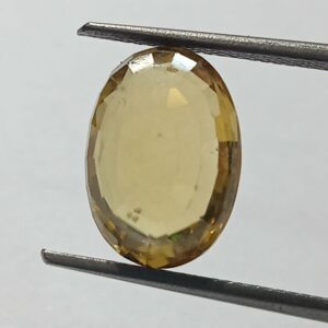 Mantrit (Energized) Yellow Zircon Transparent Stone & Lab Certified 8.40 Carat - Image 3