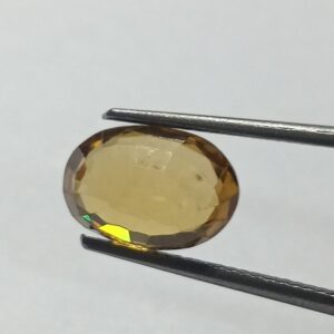 Mantrit (Energized) Yellow Zircon Transparent Stone & Lab Certified 5 Carat - Image 2