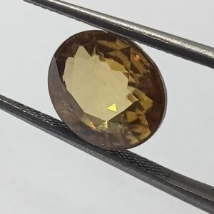 Mantrit (Energized) Yellow Zircon Transparent Stone & Lab Certified 7.60 Carat - Image 1