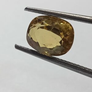 Mantrit (Energized) Yellow Zircon Transparent Stone & Lab Certified 5.05 Carat - Image 3