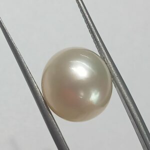 Mantrit (Energized) Authentic South Sea Pearl (Moti) Stone 11.12 Carat & Certified - Image 3