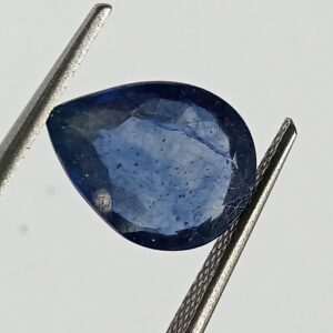 Mantrit (Energized) Blue Sapphire Pear Shape (Neelam Stone) Lab-Certified 4.25 Carat - Image 3