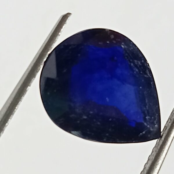 Mantrit (Energized) Blue Sapphire Pear Shape (Neelam Stone) Lab