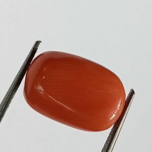 Mantrit (Energized) Authentic Original Red Coral Stone With Lab-Certified 8.77 Carat - Image 3
