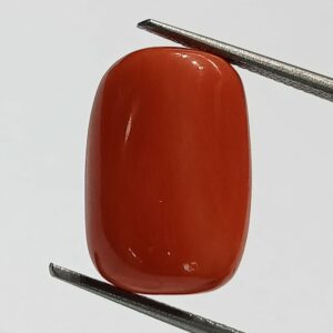 Mantrit (Energized) Authentic Original Red Coral Stone With Lab-Certified 12.09 Carat - Image 3