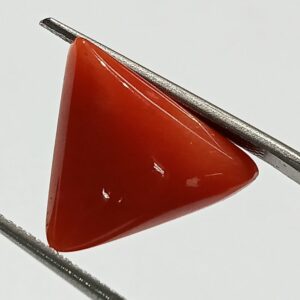 Mantrit (Energized) Triangle Red Coral/ Moonga Stone-  9.25 Carat - Image 2