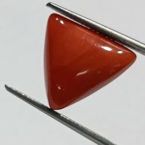 Mantrit (Energized) Triangle Red Coral/ Moonga Stone-10.25 Carat - Image 2