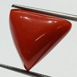 Mantrit (Energized) Triangle Red Coral/ Moonga Stone-14.25 Carat - Image 3
