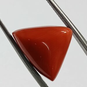 Mantrit (Energized) Triangle Red Coral/ Moonga Stone-9.25  Carat - Image 3