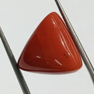 Mantrit (Energized) Triangle Red Coral/ Moonga Stone-13.10 Carat - Image 3