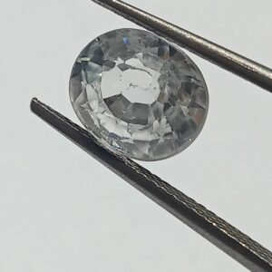 Mantrit (Energized) White Zircon Transparent Stone & Lab Certified 5.22 Carat - Image 3