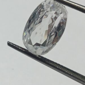 Mantrit (Energized) White Zircon Transparent Stone & Lab Certified 9.79 Carat - Image 2