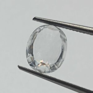 Mantrit (Energized) White Zircon Transparent Stone & Lab Certified 4.47 Carat - Image 2